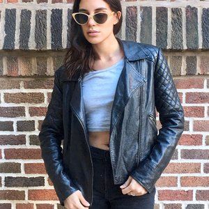 Vintage French Connection UK Faux Leather Jacket